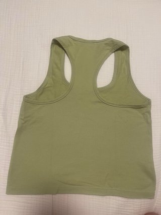 Camiseta sin mangas Lacoste verde pistacho
