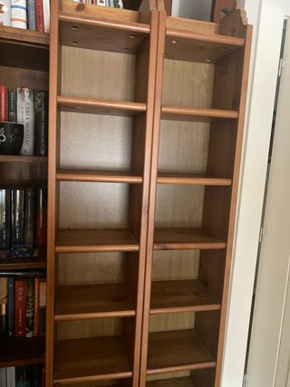 2 Estantería madera CD/DVD