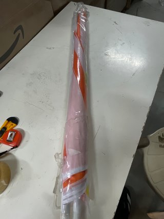 Sombrilla Playa Nukel 150cm Naranja/Blanca + Funda