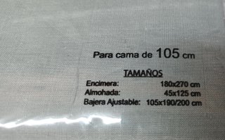 Juego de sábanas cama 105 EL BARCO (Nuevo)