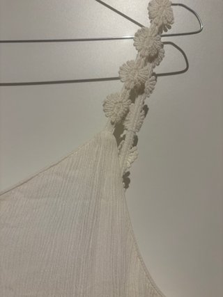 Vestido blanco con encaje