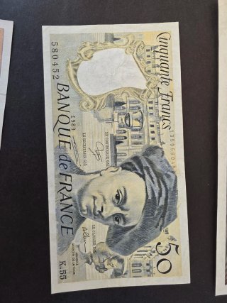 Lote Billetes Franceses.