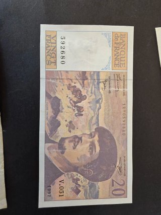 Lote Billetes Franceses.