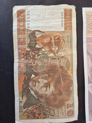 Lote Billetes Franceses.