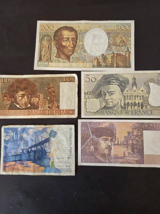 Lote Billetes Franceses.