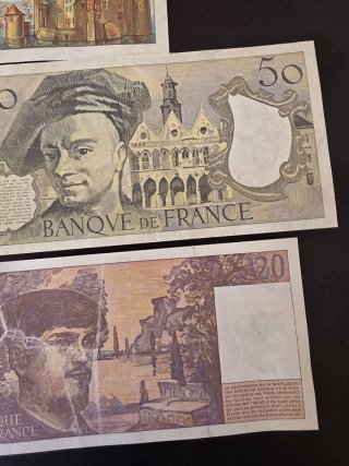 Lote Billetes Franceses.