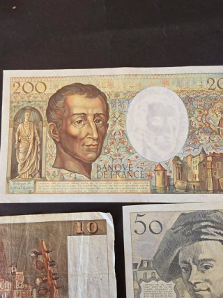 Lote Billetes Franceses.