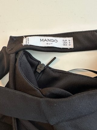 Vestido Mango Negro Halter Largo