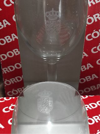 Copas grabadas escudo Córdoba (6 uds)