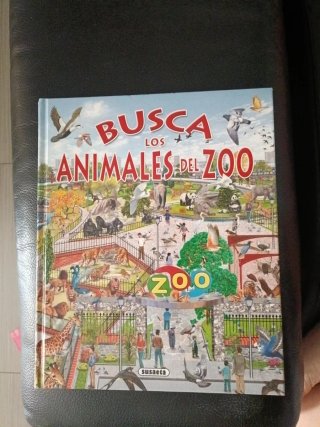 Libro infantil Busca los Animales del Zoo