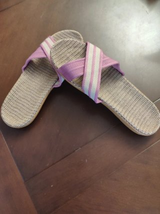 Sandalias cruzadas beige y rosa nuevas estrenar