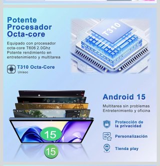Tablet Gemini AI 15 30GB RAM 128GB ROM