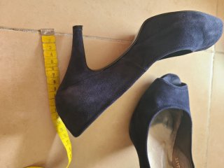 Zapatos de tacón azul talla 40