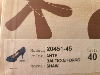 Zapatos de tacón azul talla 40