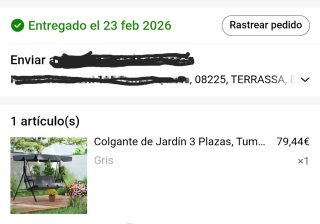 Columpio de jardín gris