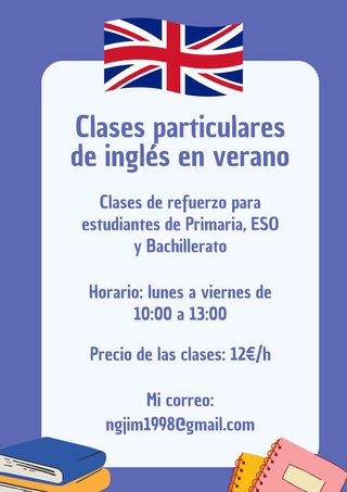 Profesora de clases particulares de inglés online
