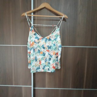 Chaleco tirantas estampado flores
