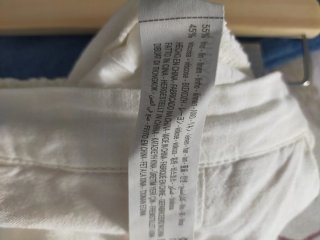 Pantalón Oysho blanco lino