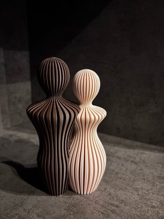 Set Escultura Familia Pareja Padre Madre Hijos