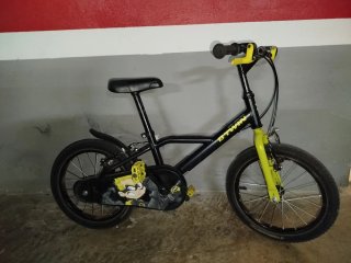 2 Bicicletas 16 pulgadas + 2 patinetes globber