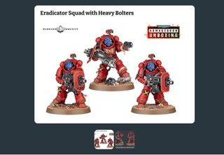 Tres Erradicadores con Bolter Pesado Armageddon