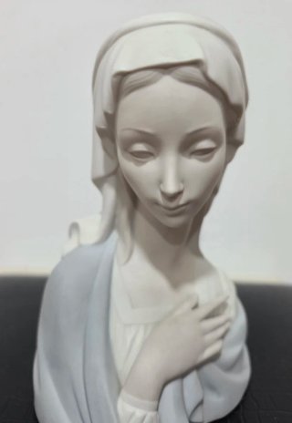 Figura Lladró Porcelana "Cabeza de Virgen "