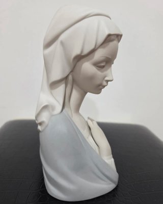 Figura Lladró Porcelana "Cabeza de Virgen "