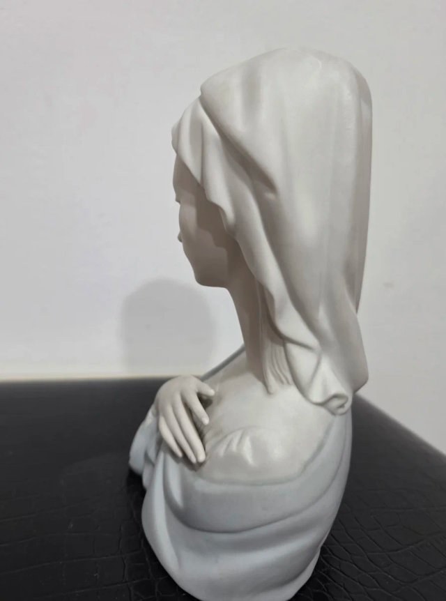 Figura Lladró Porcelana "Cabeza de Virgen "