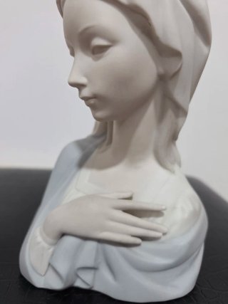 Figura Lladró Porcelana "Cabeza de Virgen "
