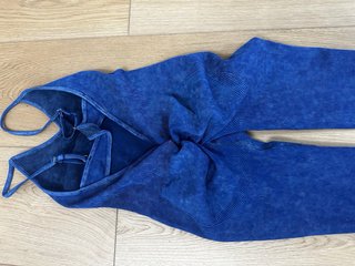 Mono moldeador azul sin mangas