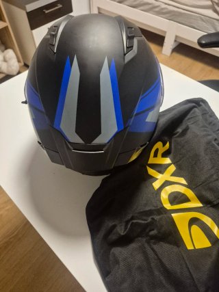 Casco Integral Moto DXR Negro Azul