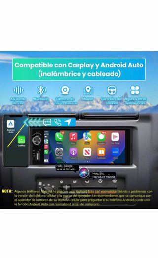 Junsun 6.36 Pulgadas 1 DIN Radio Coche Universal