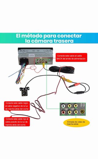 Junsun 6.36 Pulgadas 1 DIN Radio Coche Universal