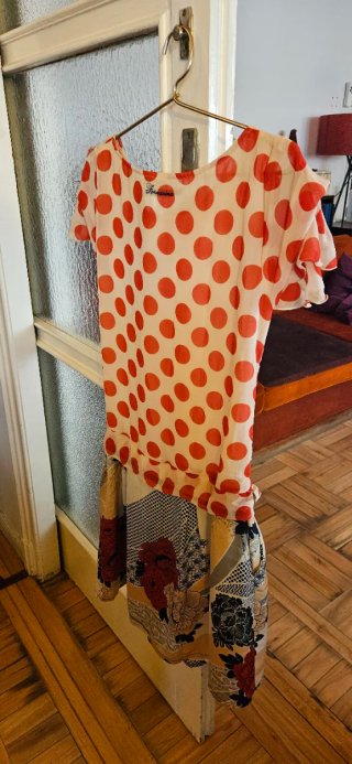 Vestido Fornarina lunares rojos talla S