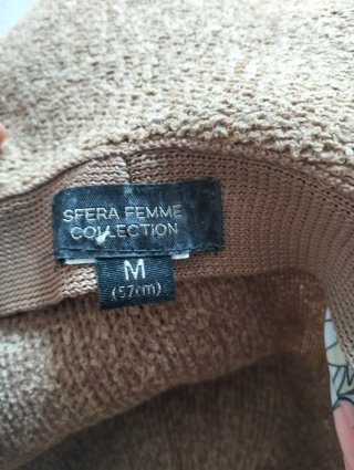 Sombrero da donna Sfera beige e multicolore