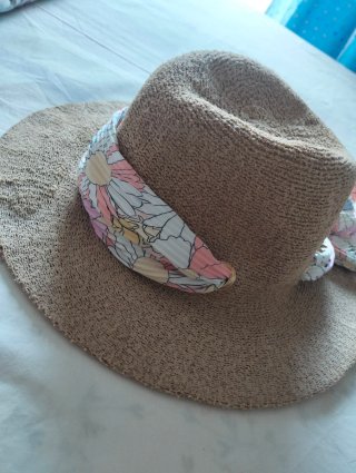 Sombrero da donna Sfera beige e multicolore