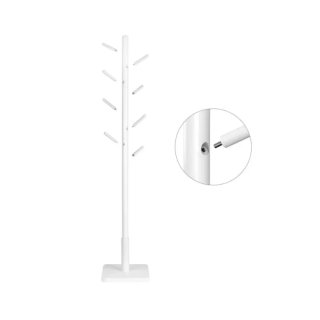 Perchero de Pie Madera Blanca Vasagle RCR010W02
