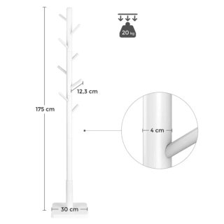Perchero de Pie Madera Blanca Vasagle RCR010W02