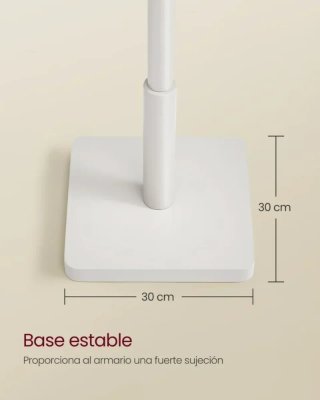 Perchero de Pie Madera Blanca Vasagle RCR010W02