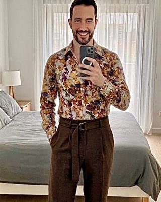 Camicia uomo Zara fiori
