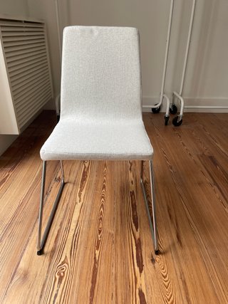2 Sillas comedor Ikea tela y metal