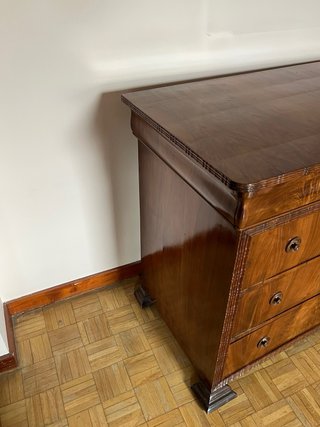 Cómoda Antigua Nogal Macizo