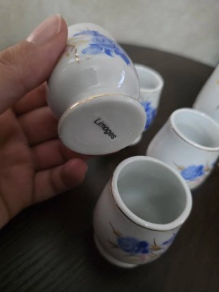 Servizio Liquore Vintage Porcellana Limoges