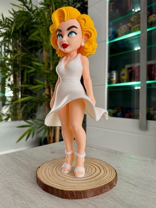 Figura Marilyn Monroe Vestido Blanco