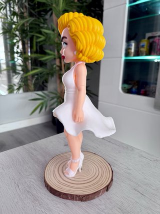 Figura Marilyn Monroe Vestido Blanco