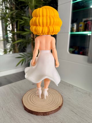 Figura Marilyn Monroe Vestido Blanco