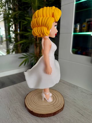 Figura Marilyn Monroe Vestido Blanco
