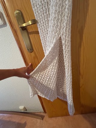 Vestido crochet blanco talla S