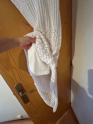 Vestido crochet blanco talla S