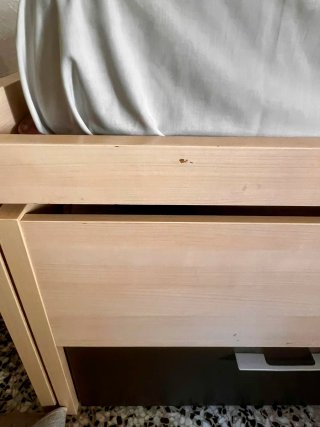 Vendo cama nido con cajoneras y colchón